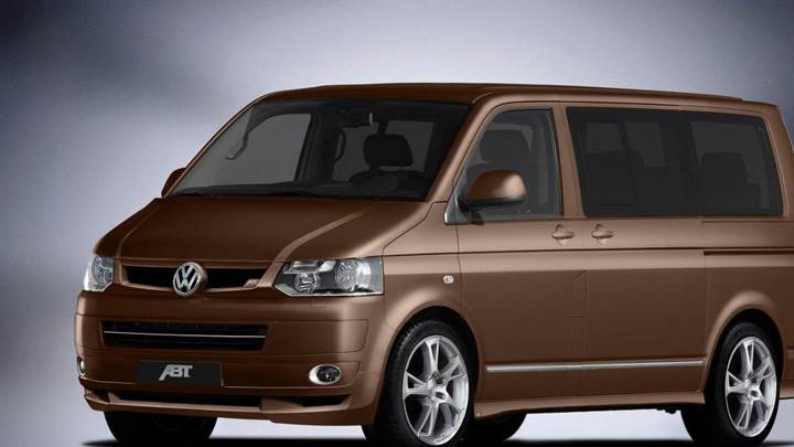 Front Side Pose 2010 ABT Volkswagen T5 Van Facelift In Brown